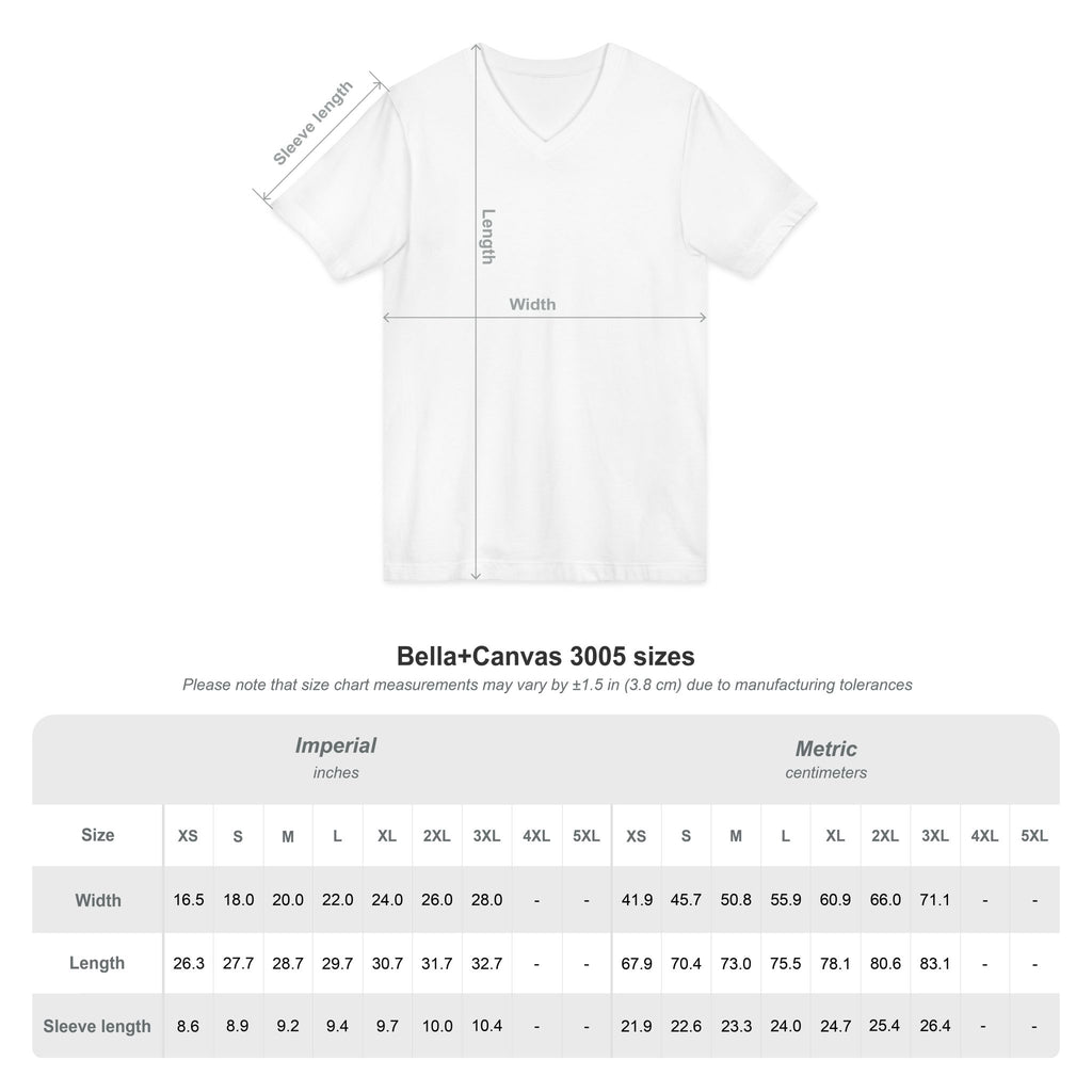 V-Neck T-shirt, "I am poetry" original wearable poem