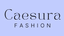 Caesura Fashion logo on a light blue background